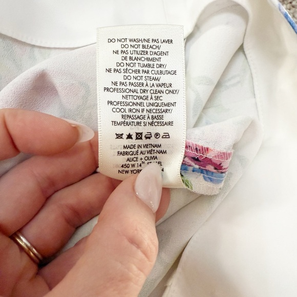 Alice + Olivia - Lorinda Floral Ankle Wide-Leg Pants - size 6 - New w/ Tags - Picture 13 of 14